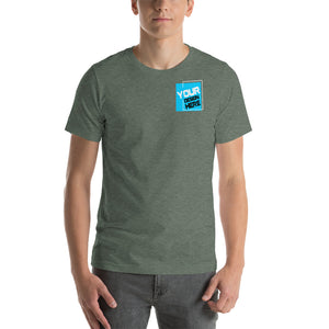 Customizable R. Chest Front & Large Rear Print Unisex T-Shirt